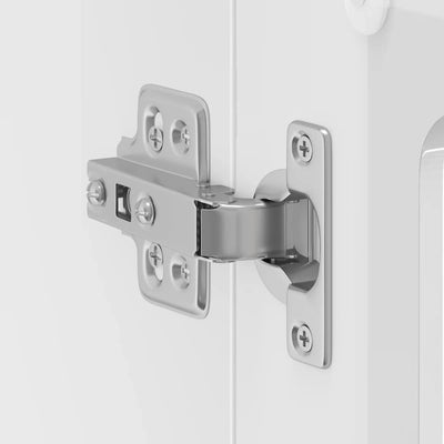 Valkoinen keittiön seinäkaappi lasiovella lucca Armie (kiiltävä)