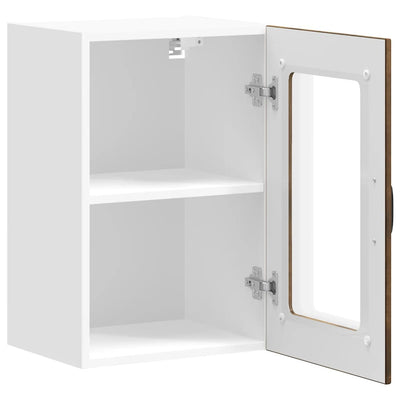 Savustammi keittiön seinäkaappi Armie (lasiovella lucca)