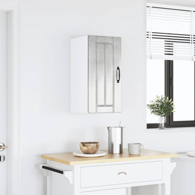 Betoninharmaa keittiön seinäkaappi lucca Armie (puinen)