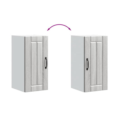 Harmaa keittiön seinäkaappi lucca Armie (sonoma puinen)