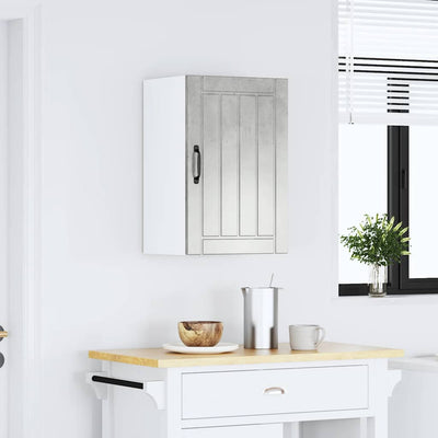 Betoninharmaa keittiön seinäkaappi lucca Armie (puinen)