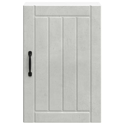 Betoninharmaa keittiön seinäkaappi lucca Armie (puinen)