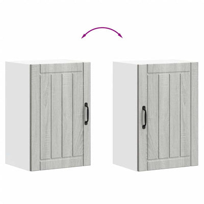 Harmaa keittiön seinäkaappi lucca Armie (sonoma puinen)