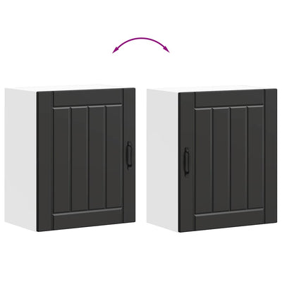 Musta keittiön seinäkaappi lucca Armie (puinen)