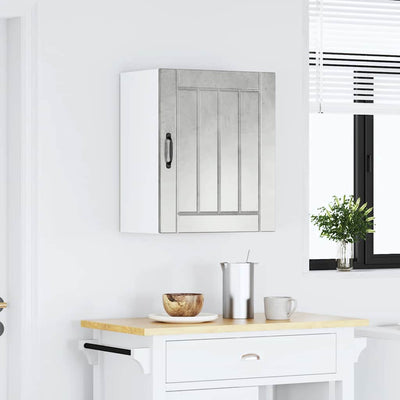 Betoninharmaa keittiön seinäkaappi lucca Armie (puinen)