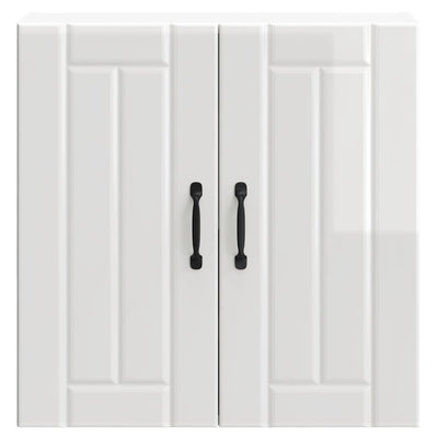 Valkoinen keittiön seinäkaappi lucca Armie (korkeakiilto, puinen)