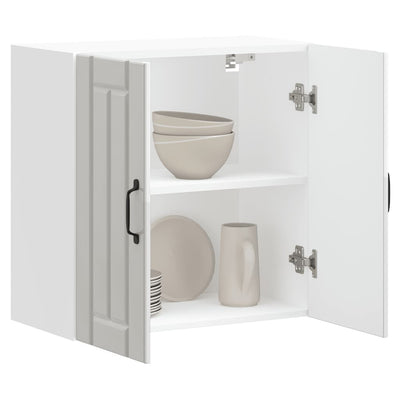 Valkoinen keittiön seinäkaappi lucca Armie (korkeakiilto, puinen)