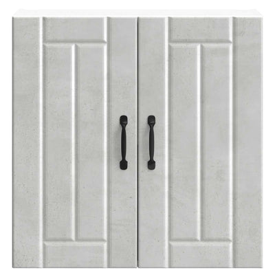 Betoninharmaa keittiön seinäkaappi lucca Armie (puinen)