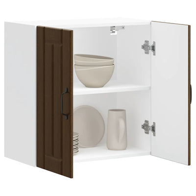 Ruskea keittiön seinäkaappi lucca Armie (tammi puinen)