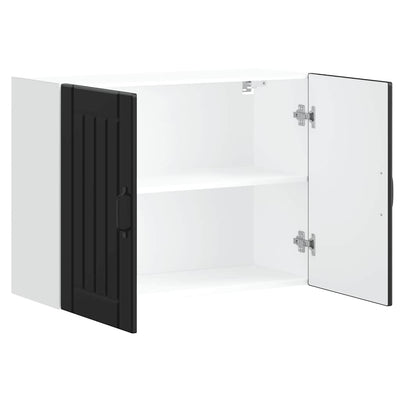 Musta keittiön seinäkaappi lucca Armie (puinen)