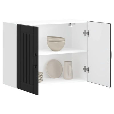 Musta keittiön seinäkaappi lucca Armie (puinen)