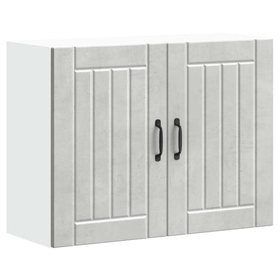 Betoninharmaa keittiön seinäkaappi lucca Armie (puinen)