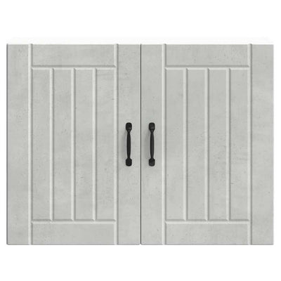 Betoninharmaa keittiön seinäkaappi lucca Armie (puinen)