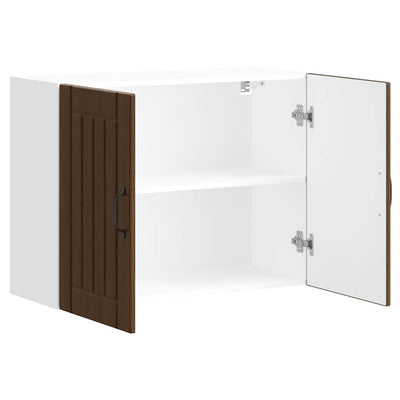 Ruskea keittiön seinäkaappi lucca Armie (tammi puinen)