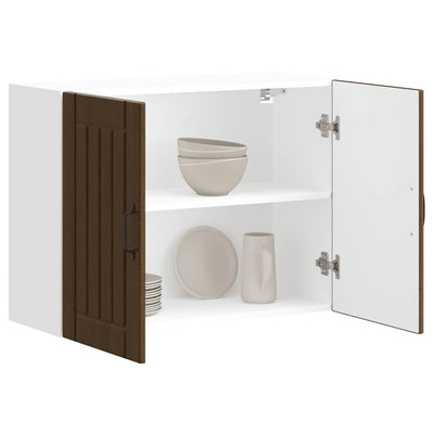 Ruskea keittiön seinäkaappi lucca Armie (tammi puinen)