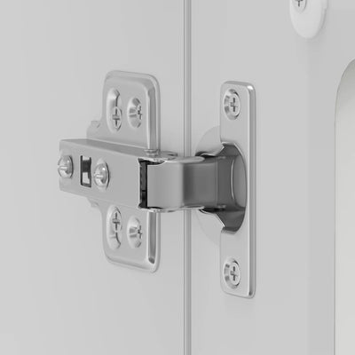 Valkoinen keittiön seinäkaappi lasiovella lucca Armie