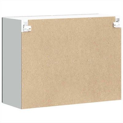 Musta keittiön seinäkaappi lasiovella lucca Armie (puinen)