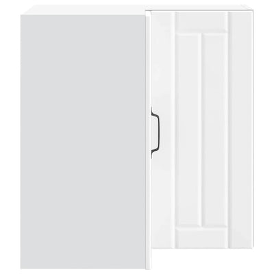 Valkoinen keittiön seinäkulmakaappi lucca Armie (suunniteltu puu)