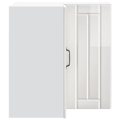 Valkoinen keittiön seinäkulmakaappi lucca Armie (korkeakiiltoinen)