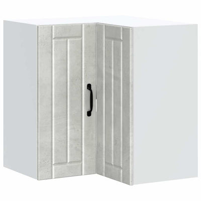 Harmaa keittiön seinäkulmakaappi lucca Armie (betoni, suunniteltu puu)