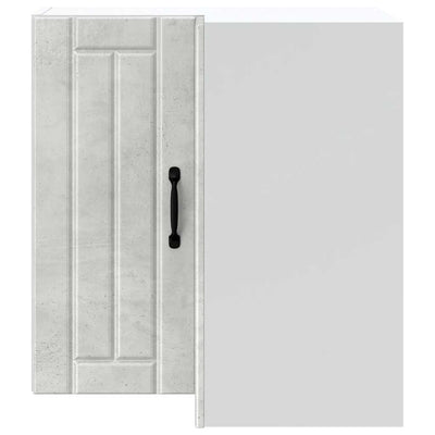Harmaa keittiön seinäkulmakaappi lucca Armie (betoni, suunniteltu puu)