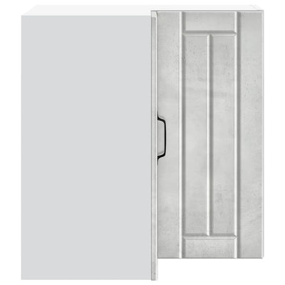 Harmaa keittiön seinäkulmakaappi lucca Armie (betoni, suunniteltu puu)