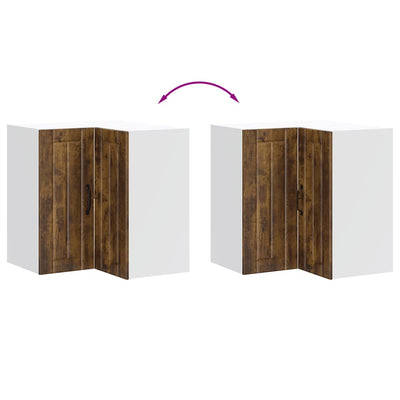 Savustettu tammi keittiön seinäkulmakaappi lucca Armie