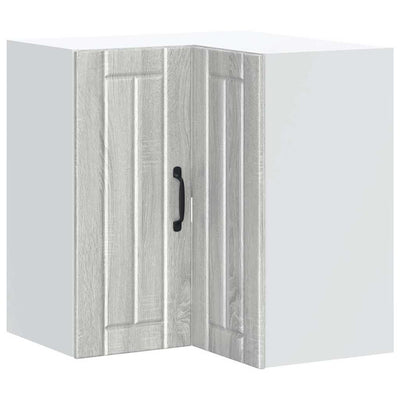 Harmaa keittiön seinäkulmakaappi lucca Armie (sonoma suunniteltu puu)