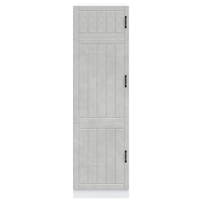 Harmaa keittiökaappi lucca Armie (betoni, suunniteltu puu)