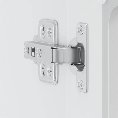 Valkoinen keittiön seinäkaappi lasiovella lucca Armie