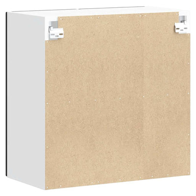 Musta keittiön seinäkaappi Armie (lasiovella lucca puinen)