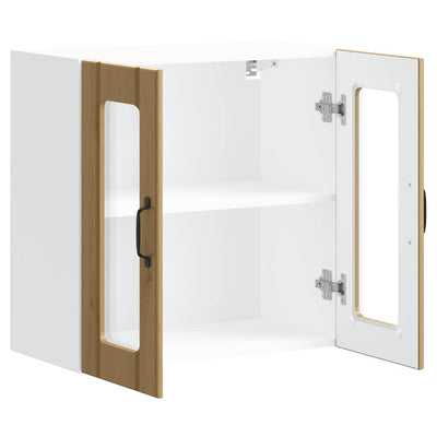 Tammi keittiön seinäkaappi Armie (lasiovella lucca käsityöläinen)