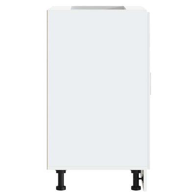 Valkoinen keittiön pohjakaappi porto Cristofie (korkeakiiltoinen)