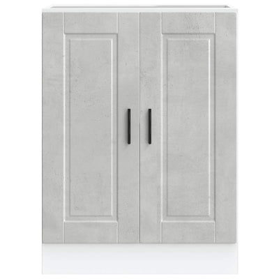 Harmaa keittiön pohjakaappi porto betoni Cristofie (suunniteltu puu)