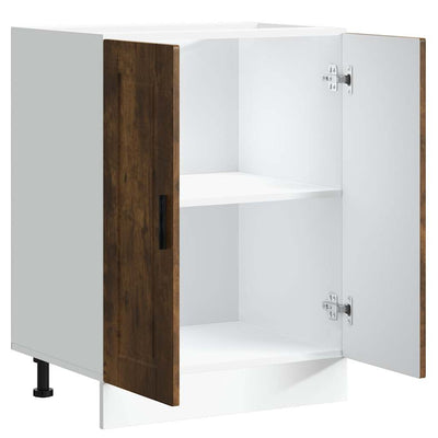 Savustettu tammi keittiön pohjakaappi porto Cristofie (suunniteltu puu)