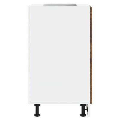 Savustettu tammi keittiön pohjakaappi porto Cristofie (suunniteltu puu)