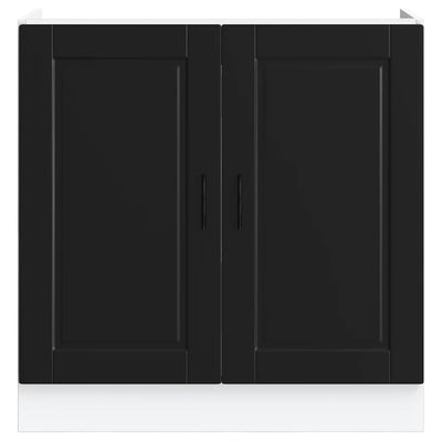 Musta altaan pohjakaappi "porto" Cristofie 80x46x81,5cm (puinen)