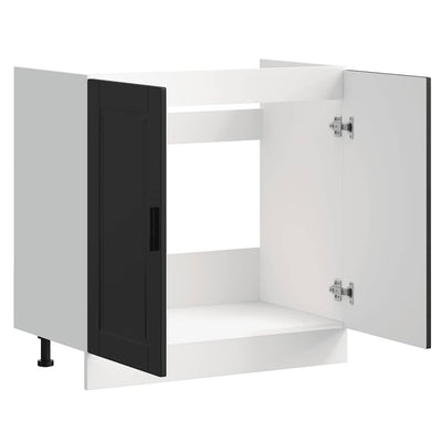 Musta altaan pohjakaappi "porto" Cristofie 80x46x81,5cm (puinen)