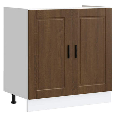 Altaan pohjakaappi Porto ruskea tammi 80x46x81,5cm tekninen puu