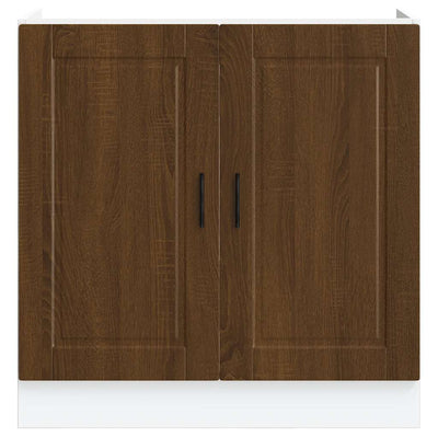 Altaan pohjakaappi Porto ruskea tammi 80x46x81,5cm tekninen puu