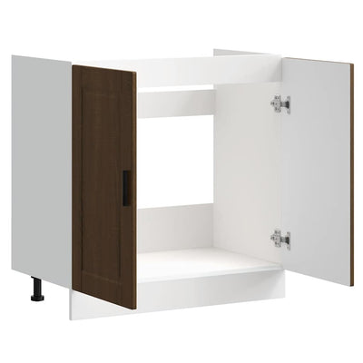 Altaan pohjakaappi Porto ruskea tammi 80x46x81,5cm tekninen puu