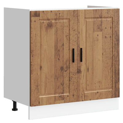 Altaan pohjakaappi Porto vanha puu 80x46x81,5 cm tekninen puu