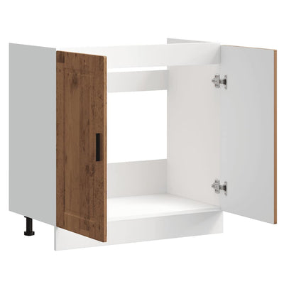 Altaan pohjakaappi Porto vanha puu 80x46x81,5 cm tekninen puu