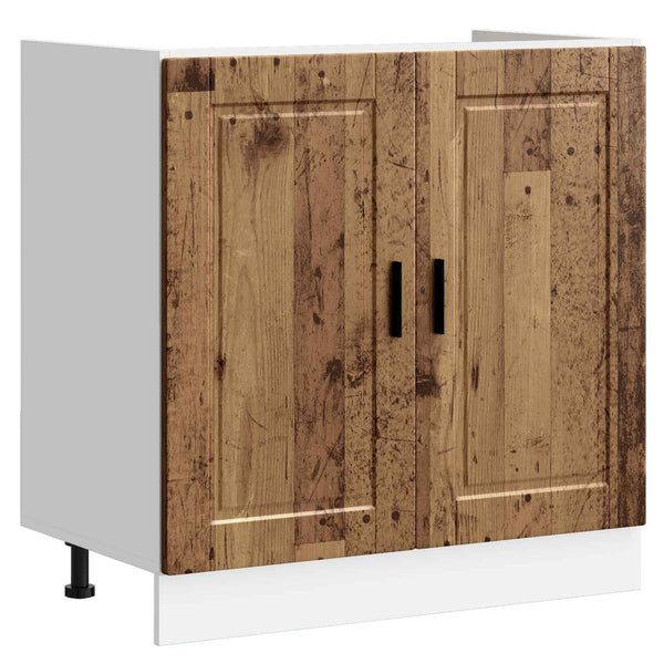 Altaan pohjakaappi Porto vanha puu 80x46x81,5 cm tekninen puu