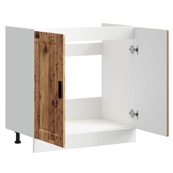 Altaan pohjakaappi Porto vanha puu 80x46x81,5 cm tekninen puu