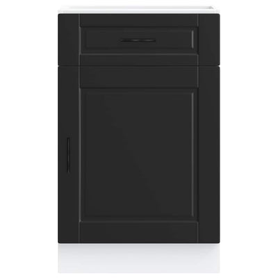 Musta keittiön pohjakaappi porto Cristofie (suunniteltu puu)