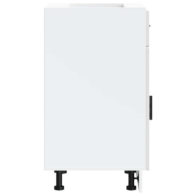 Valkoinen keittiön pohjakaappi porto Cristofie (korkeakiiltoinen)