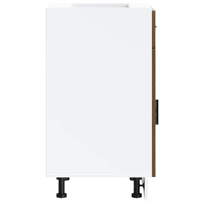 Ruskea tammi keittiön pohjakaappi porto Cristofie (suunniteltu puu)