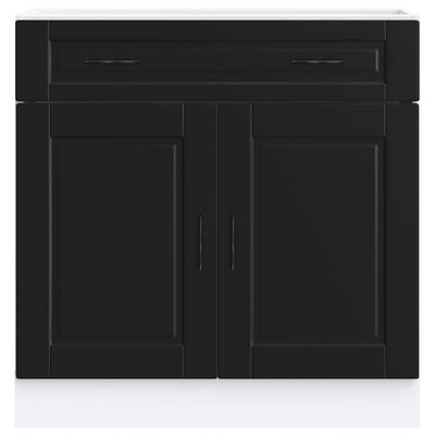 Musta keittiön pohjakaappi porto Cristofie (suunniteltu puu)