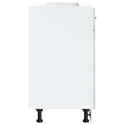 Harmaa keittiön pohjakaappi porto betoni Cristofie (suunniteltu puu)